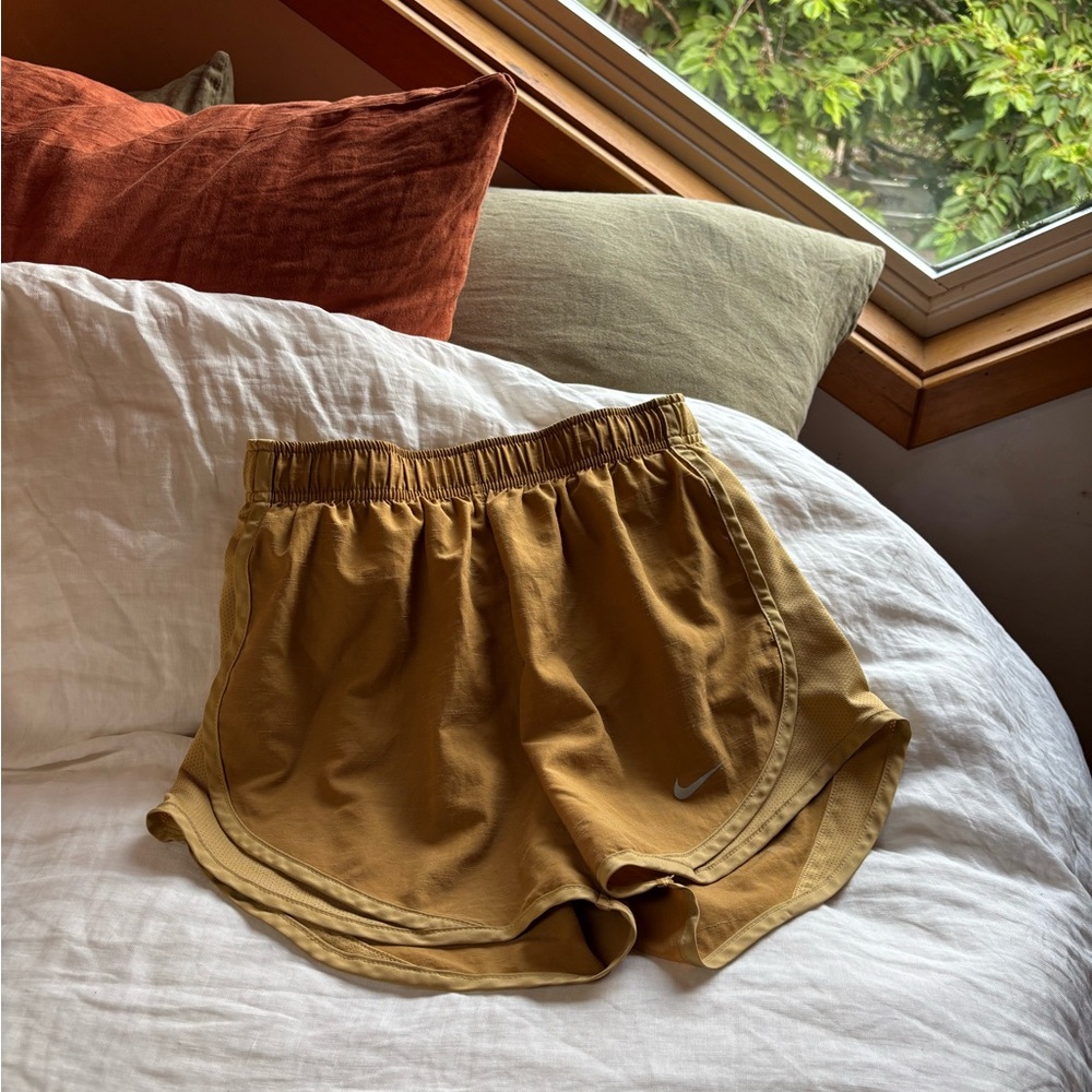 Nike Mustard Yellow Athletic Shorts